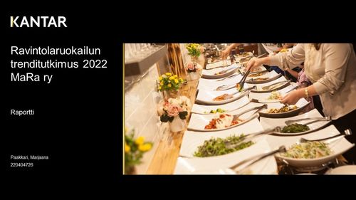 Ravintolaruokailun trenditutkimus 2022 UUSI!
