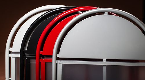 Katumyyjä-Ulkojulisteteline-Katustandy punainen, 50 x 70 cm