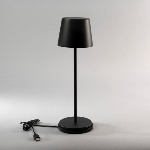 Ladattava LED-valaisin Vence, musta