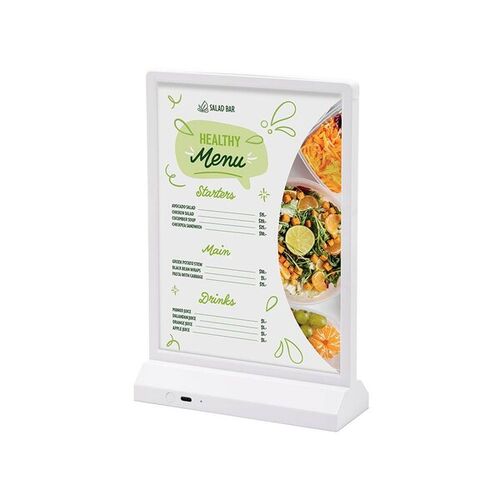 Esiteteline / mainosteline LED-valaistu,  A5 T-malli