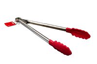 Cuisipro silikonipihdit 30,5 cm, punainen/teräs