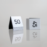 Pöytänumero / annosnumero valkoinen, 10 kpl sarja