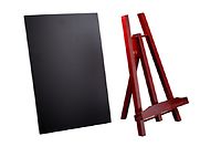 Taiteilijateline Junior ja liitutaulu 21x30 cm, mahonki