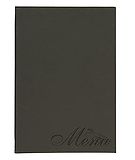 Menukansio Velvet, harmaa kaksoistaskulla (4 sivua)