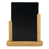 Pöytäteline liitutaululla A5, vaalea puu