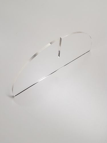 Puolikaarijalka varaosana pöytämalliselle plexille