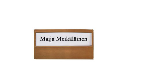 Nimineula, ikkunallinen, kulta