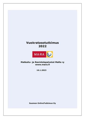 Vuokratasotutkimus 2022