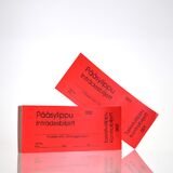 Pääsylippu 100 kpl, punainen