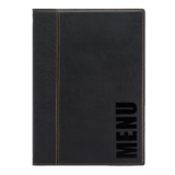 Ruokalistakansio / menukansio Trendy Menu A4,  musta