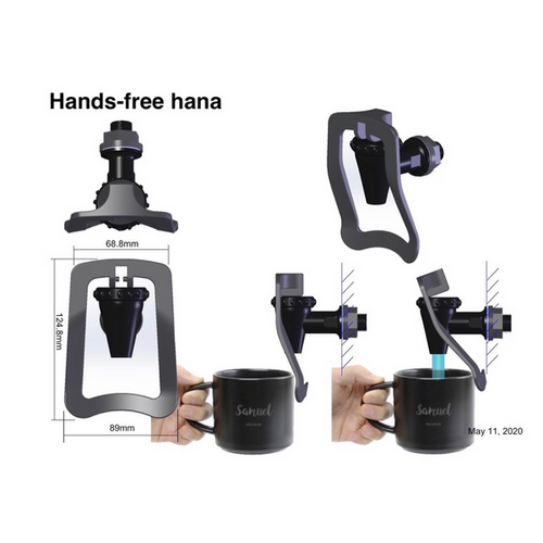 Handsfree-kahva Tonic Classic-annostelijaan, kierteillä