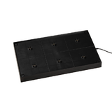 Konstsmiden latausasema USB-liitännällä, 6 paikkaa suuremmille valaisimille