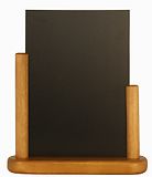 Pöytäteline liitutaululla A4, vaalea puu